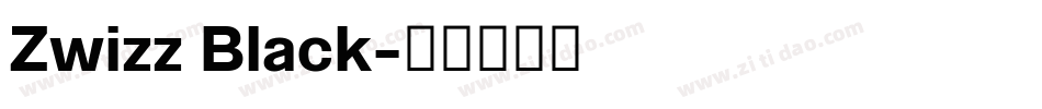 Zwizz Black字体转换